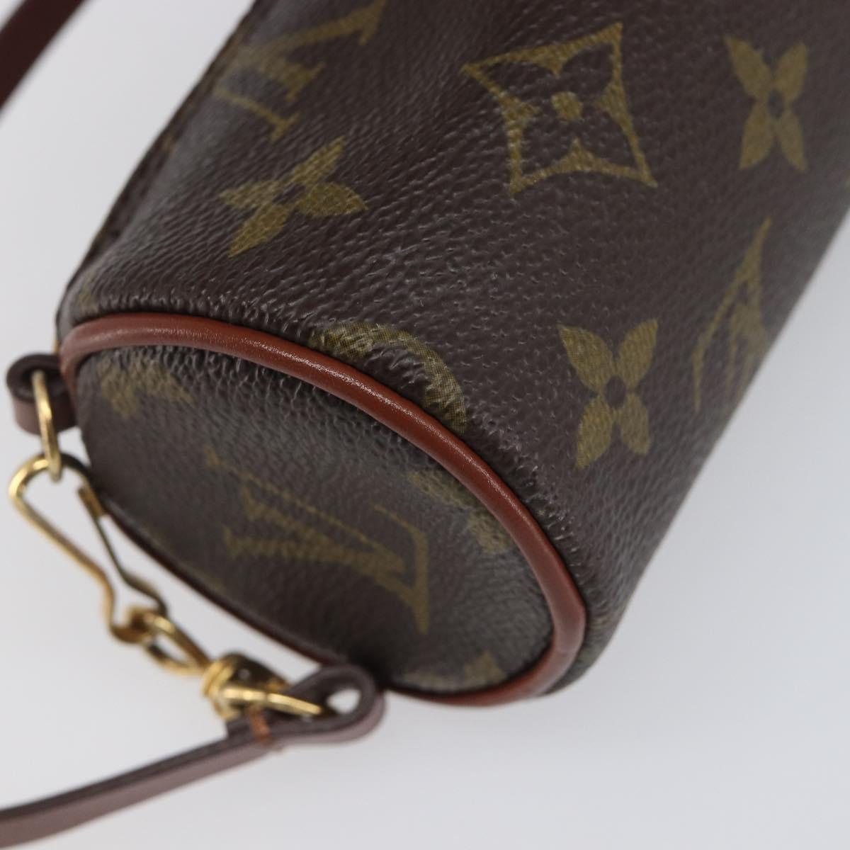 LOUIS VUITTON Monogram Papillon Pouch LV Auth SW2680
