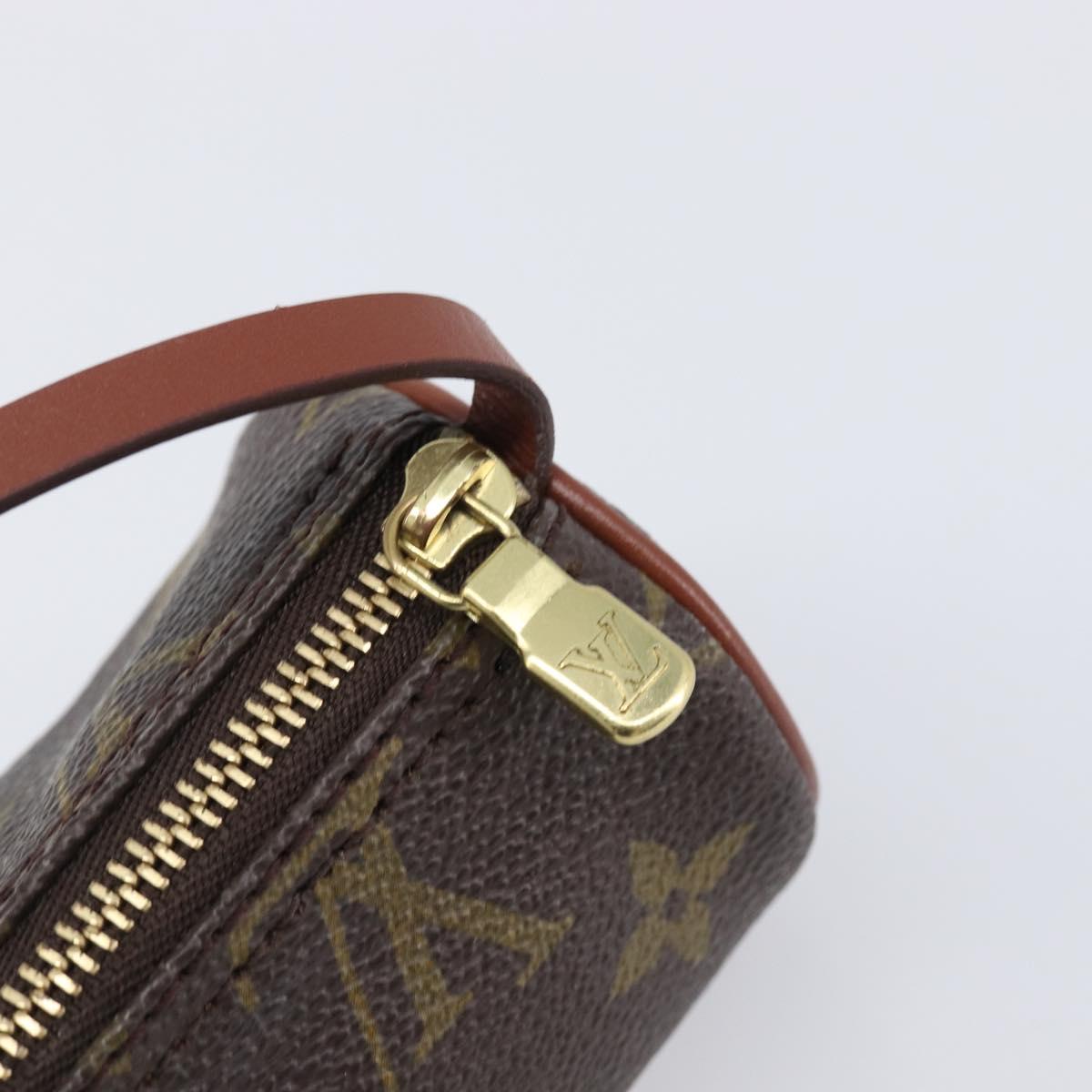 LOUIS VUITTON Monogram Papillon Pouch LV Auth SW2680