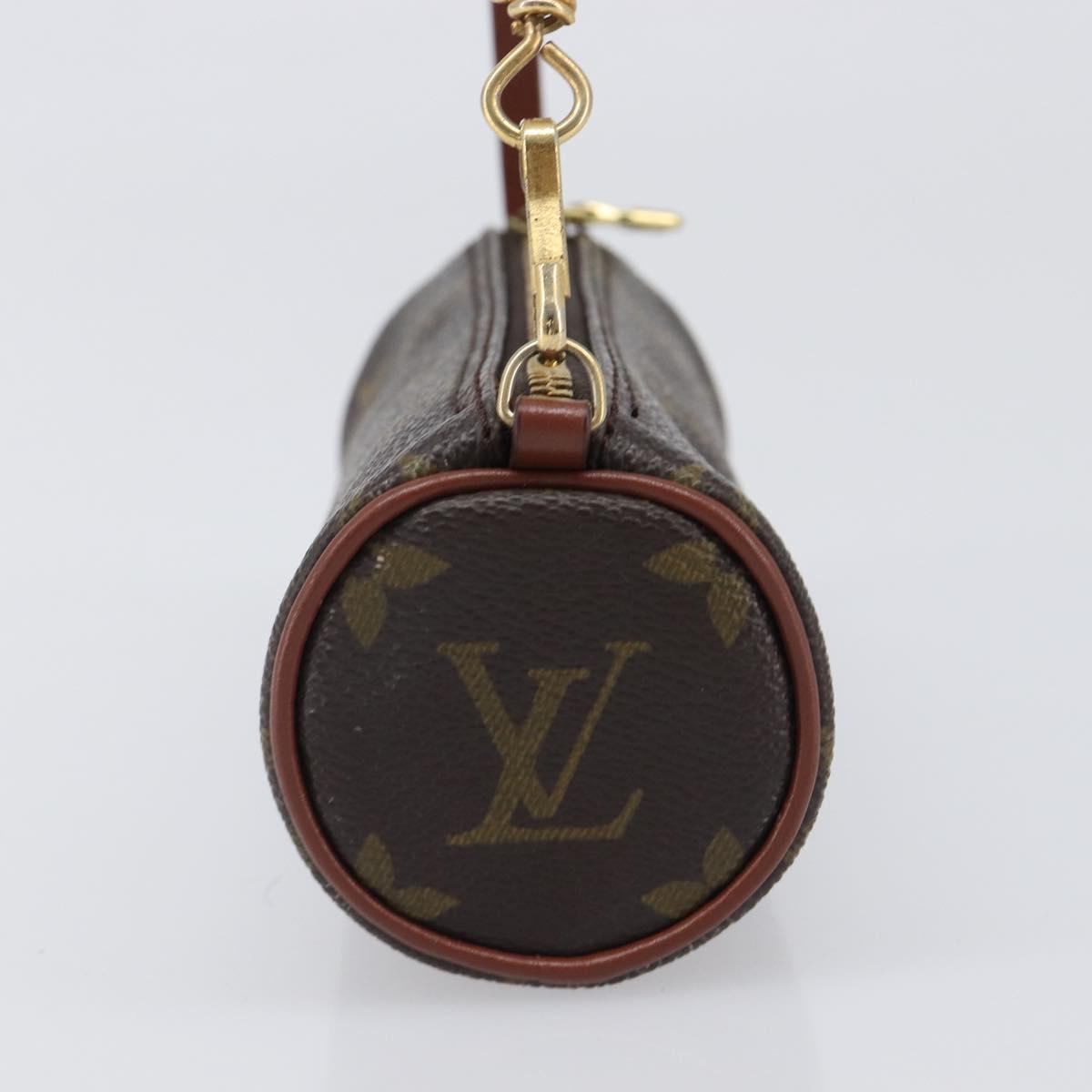 LOUIS VUITTON Monogram Papillon Pouch LV Auth SW2680