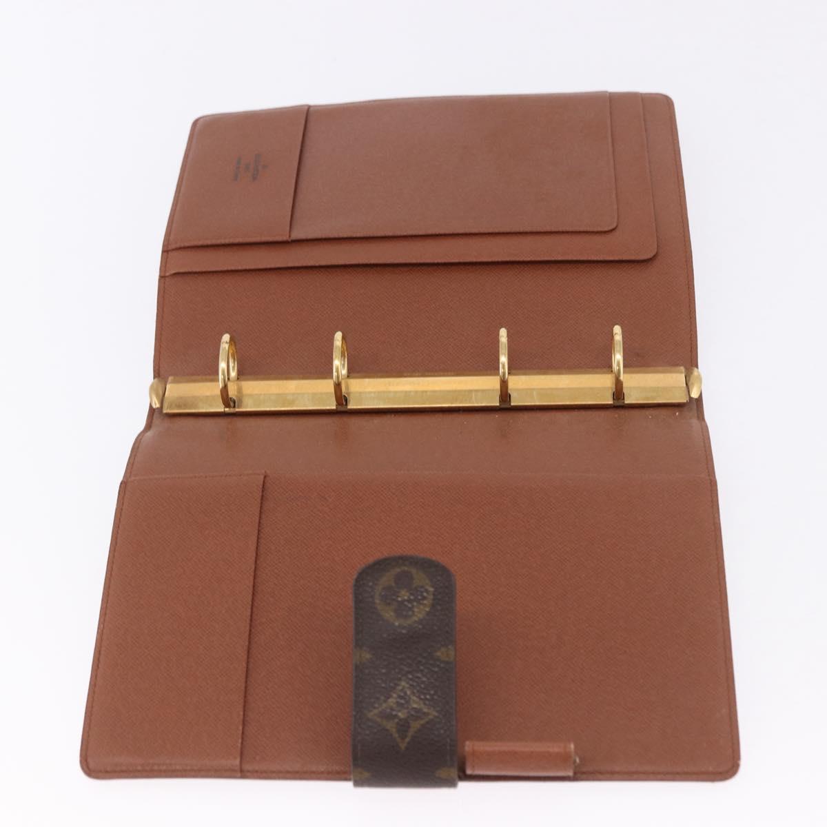 LOUIS VUITTON Monogram Agenda GM Day Planner Cover R20006 LV Auth SW2681