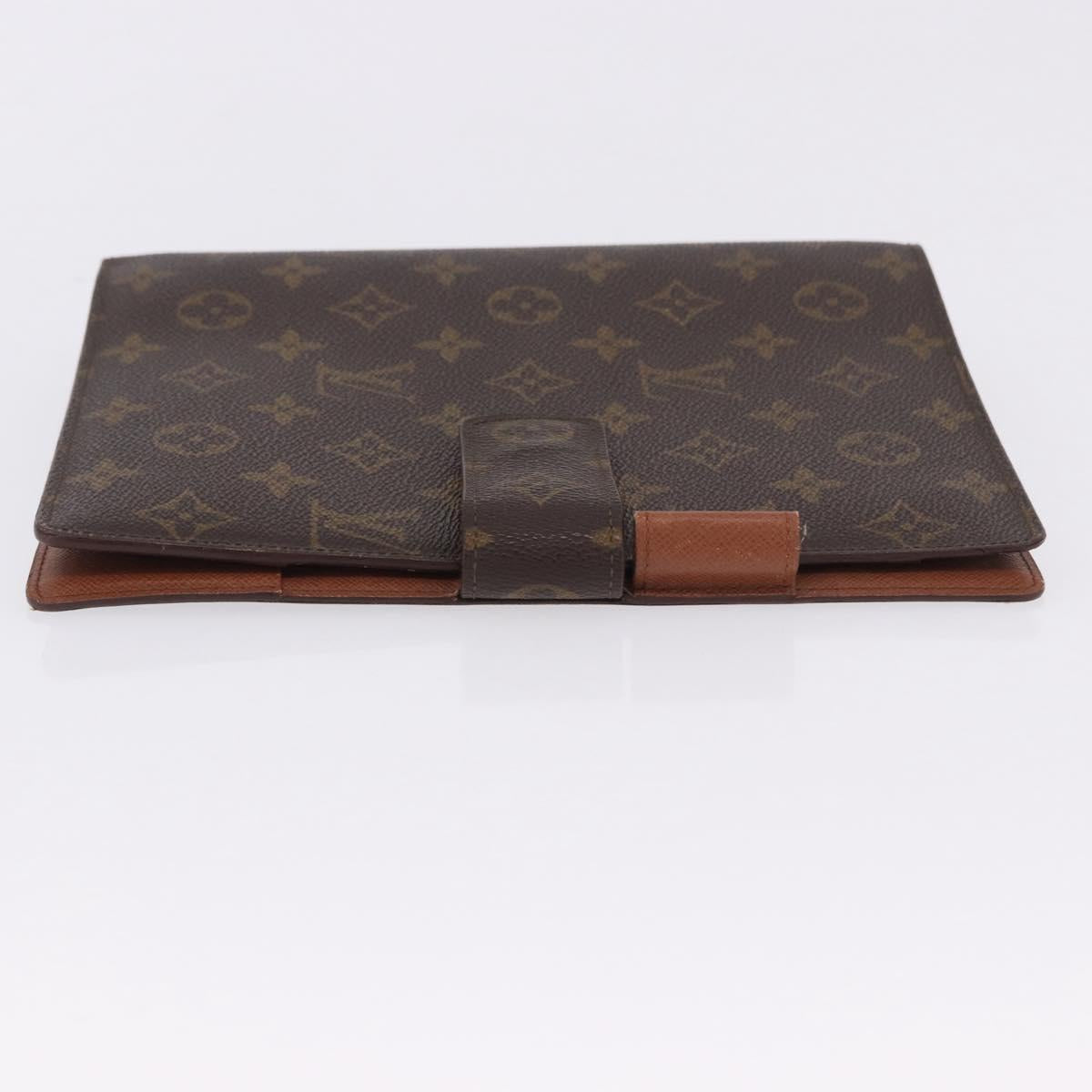 LOUIS VUITTON Monogram Agenda GM Day Planner Cover R20006 LV Auth SW2681