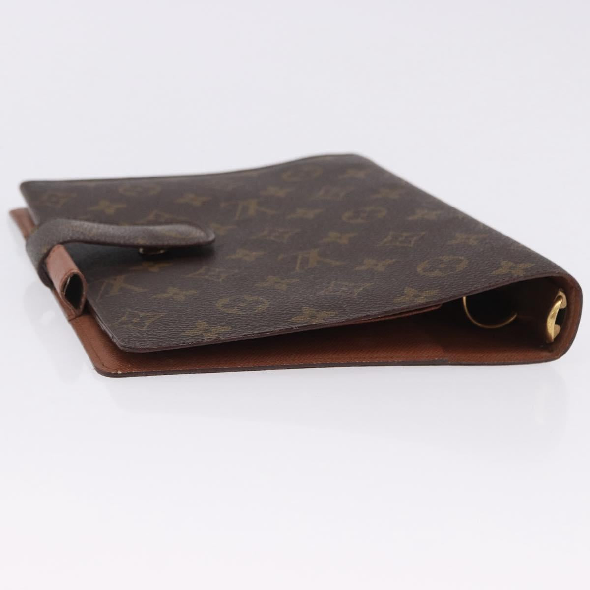 LOUIS VUITTON Monogram Agenda GM Day Planner Cover R20006 LV Auth SW2681