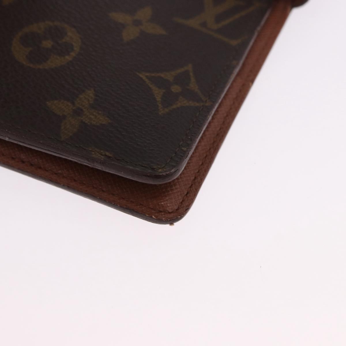 LOUIS VUITTON Monogram Agenda GM Day Planner Cover R20006 LV Auth SW2681