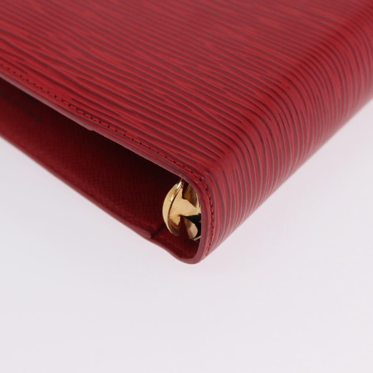 LOUIS VUITTON Epi Agenda MM Day Planner Cover Red R20047 LV Auth SW2682