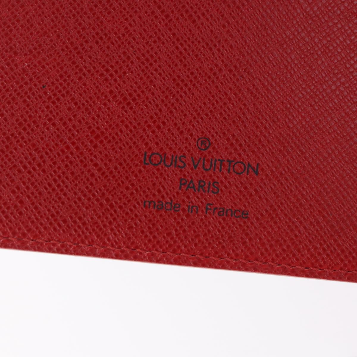 LOUIS VUITTON Epi Agenda MM Day Planner Cover Red R20047 LV Auth SW2682