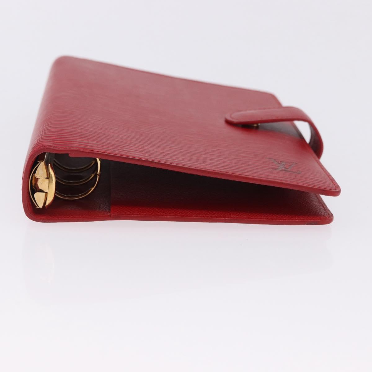 LOUIS VUITTON Epi Agenda MM Day Planner Cover Red R20047 LV Auth SW2682
