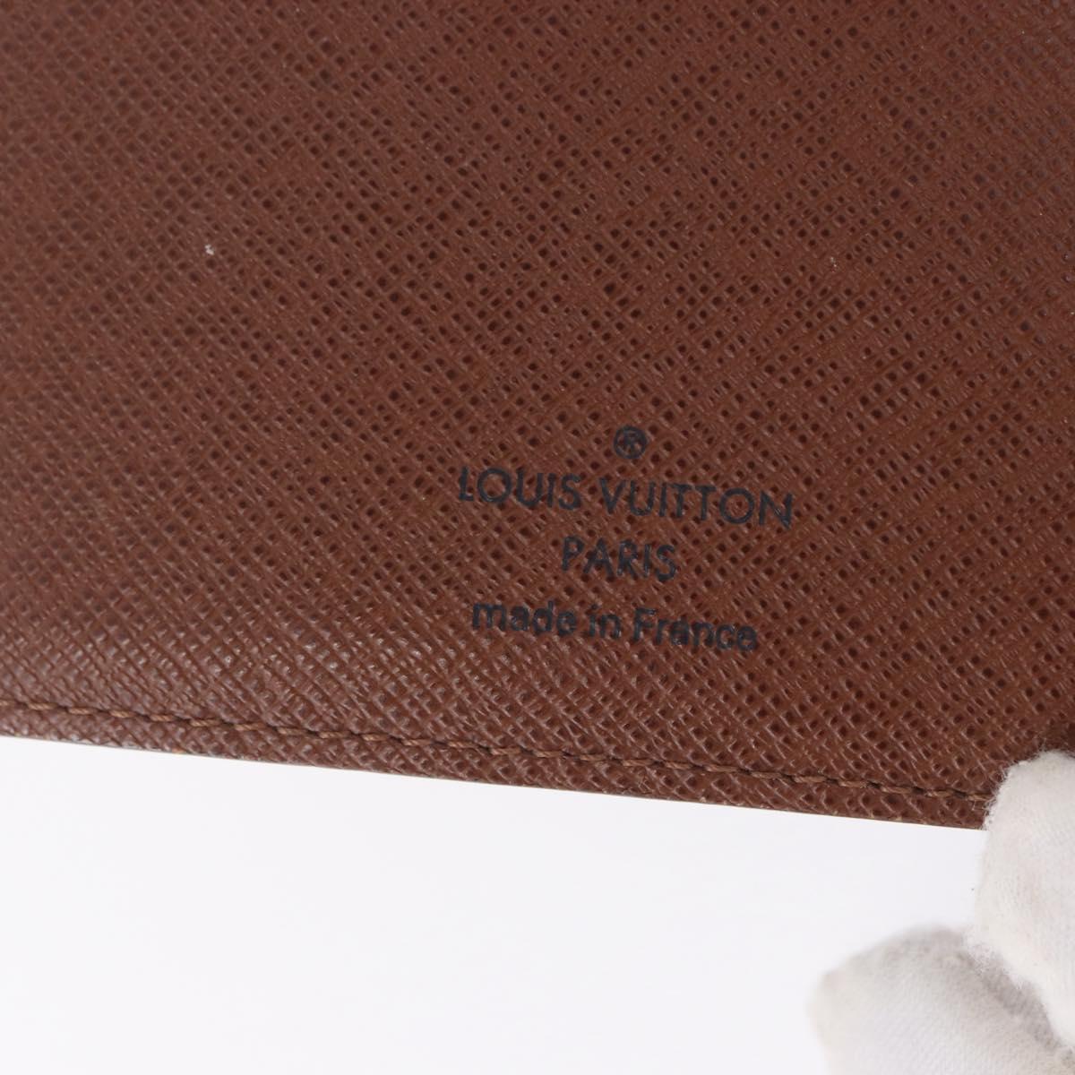 LOUIS VUITTON Monogram Agenda MM Day Planner Cover R20105 LV Auth SW2683