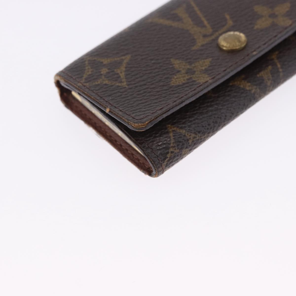 LOUIS VUITTON Monogram Key Case Card Case 3 Set LV Auth SW2685