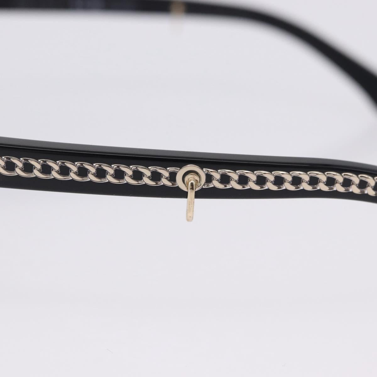 CHANEL COCO Mark Chain Rectangle Shape Sunglasses plastic CC Auth SW2687SAM