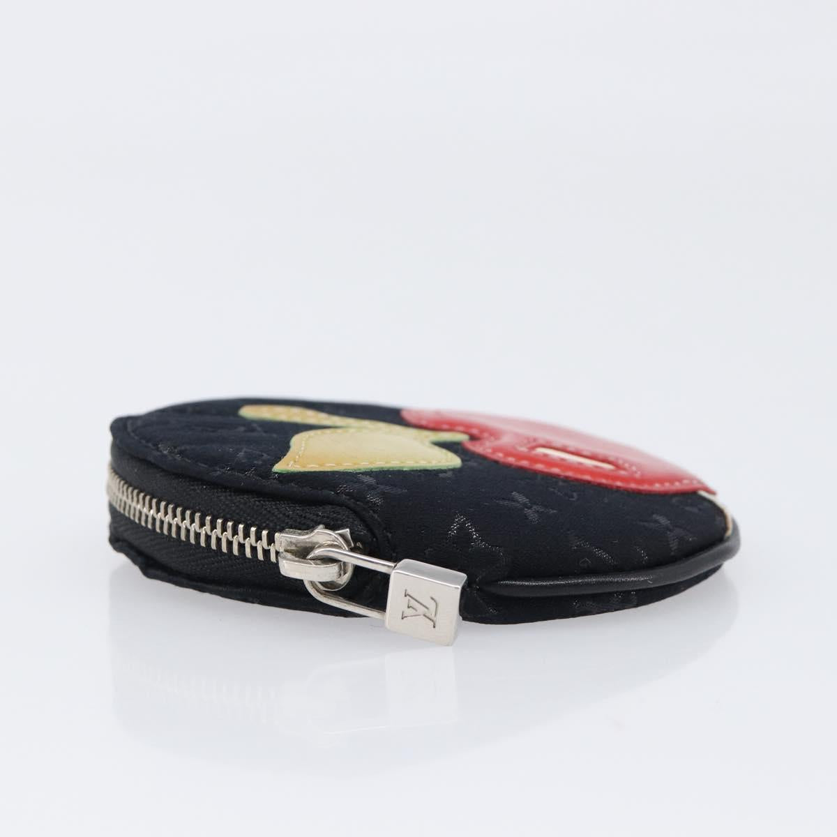 LOUIS VUITTON Monogram Satin Comte de Fée Porte Monnaie Ron M92272 Auth SW2689