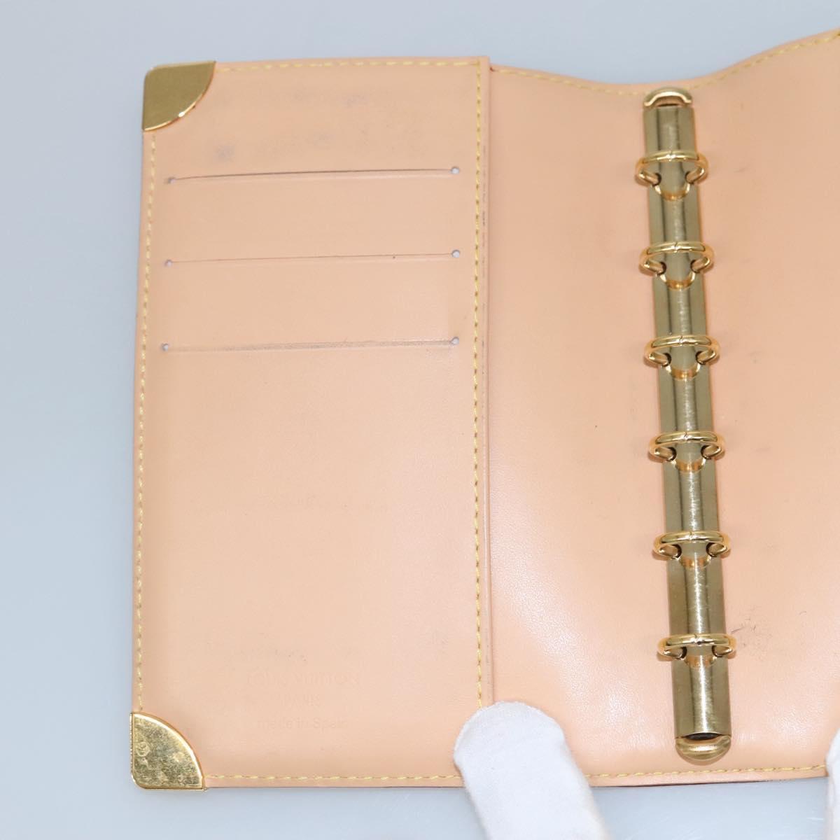 LOUIS VUITTON Multicolor Agenda PM Day Planner Cover White R21074 LV Auth sw275V