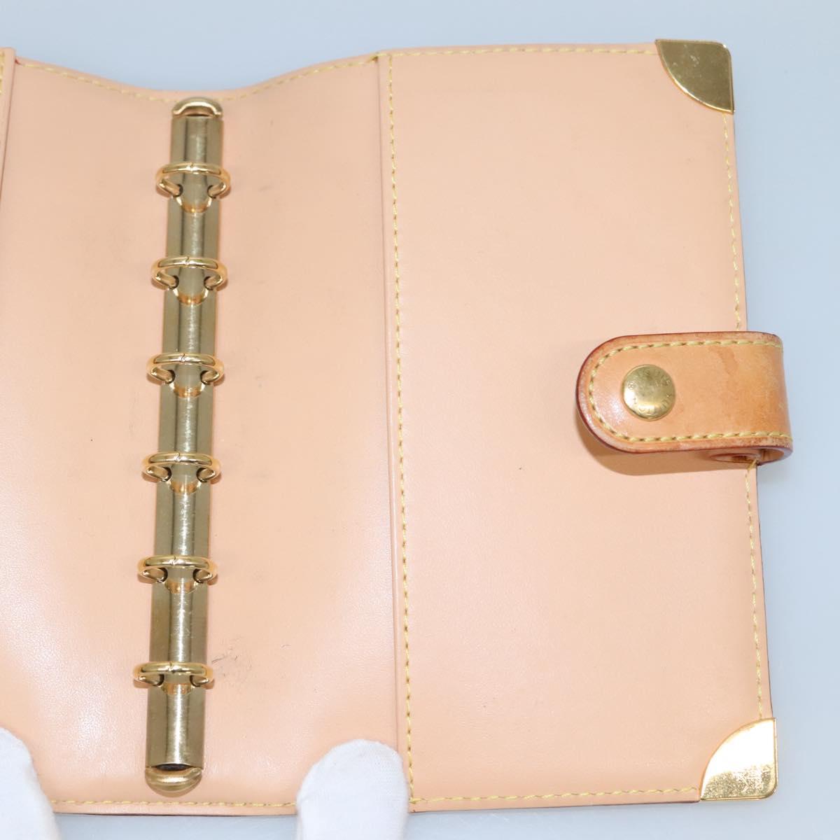 LOUIS VUITTON Multicolor Agenda PM Day Planner Cover White R21074 LV Auth sw275V