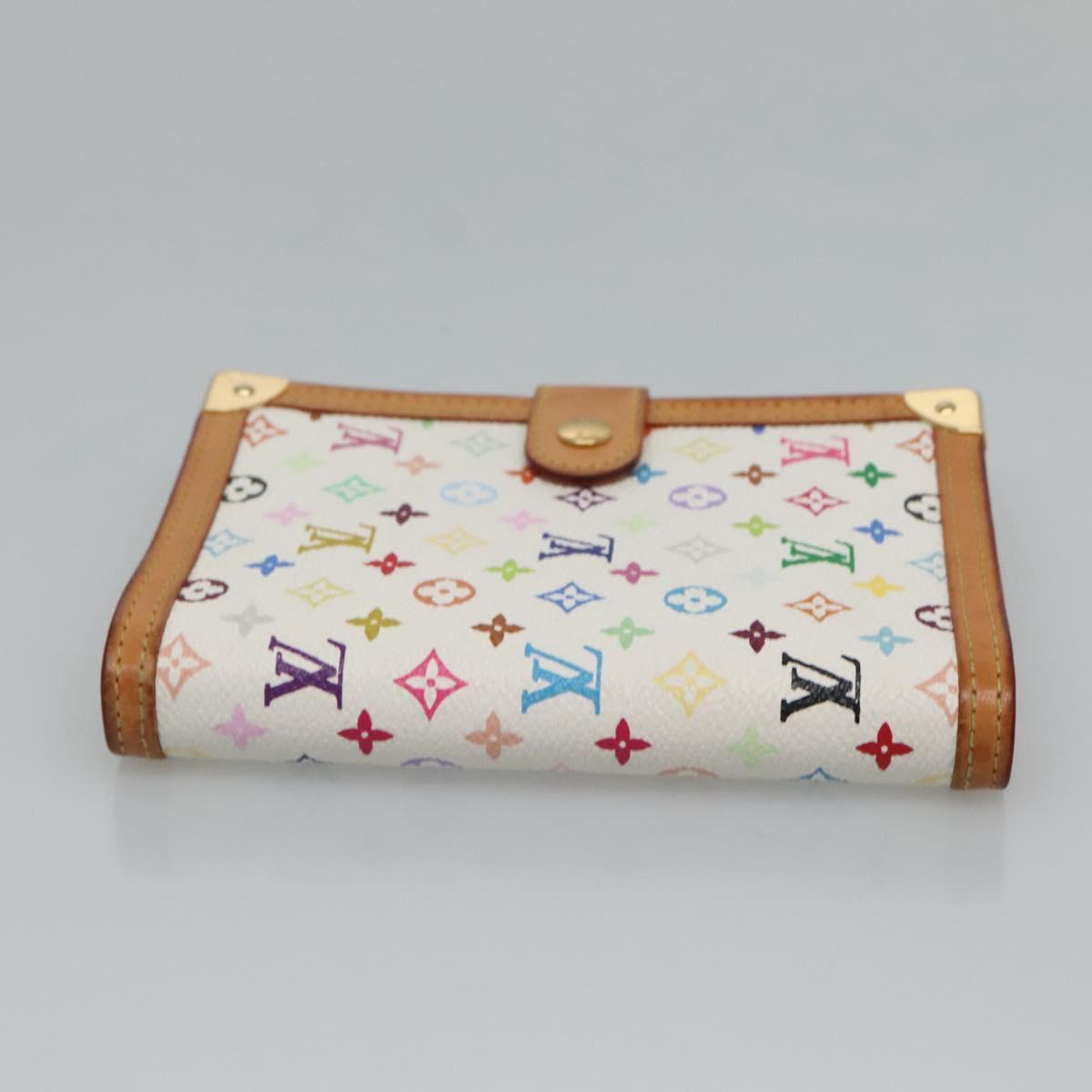 LOUIS VUITTON Multicolor Agenda PM Day Planner Cover White R21074 LV Auth sw275V