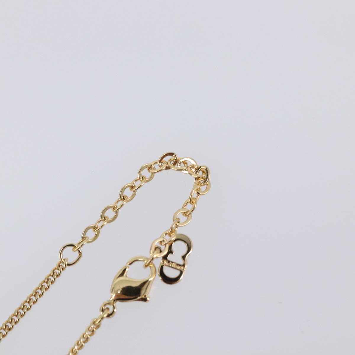 Christian Dior Necklace metal Gold Tone Auth SW2795V