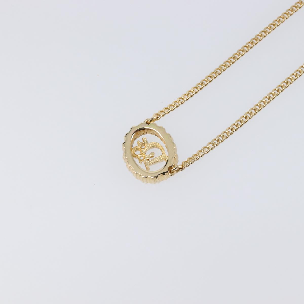 Christian Dior Necklace metal Gold Tone Auth SW2795V