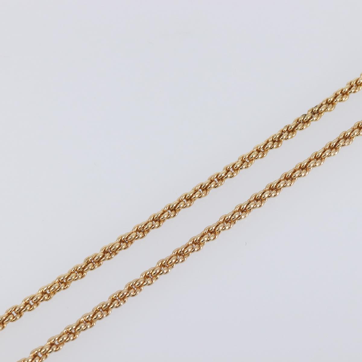 Christian Dior Necklace metal Gold Tone Auth SW2796V