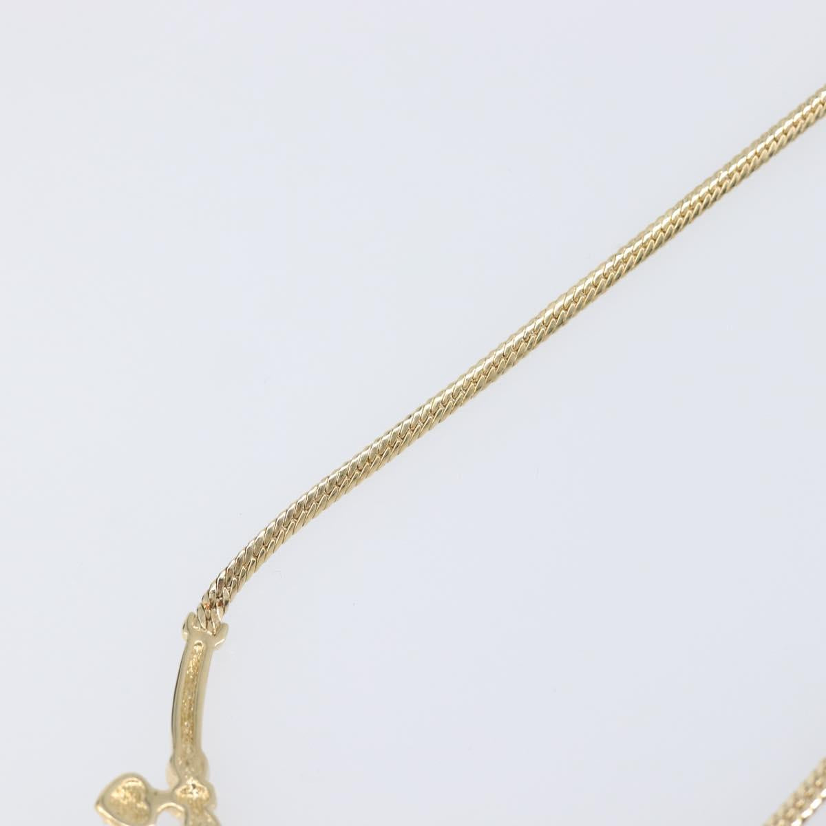 Christian Dior Necklace metal Gold Auth SW2798V