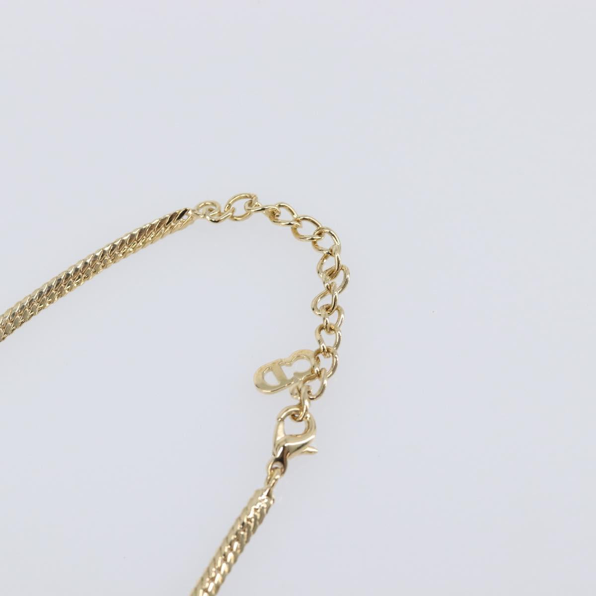 Christian Dior Necklace metal Gold Auth SW2798V