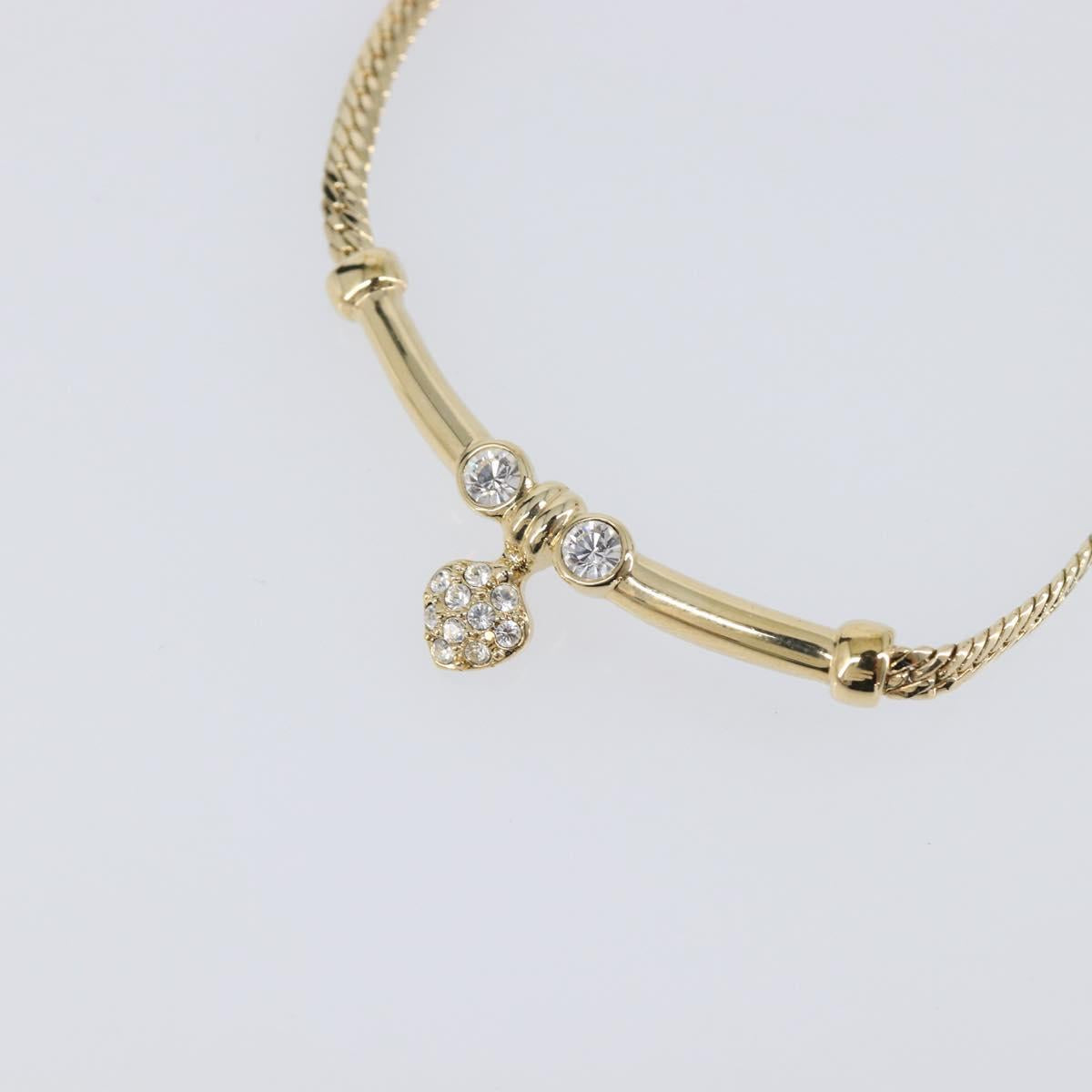 Christian Dior Necklace metal Gold Auth SW2798V