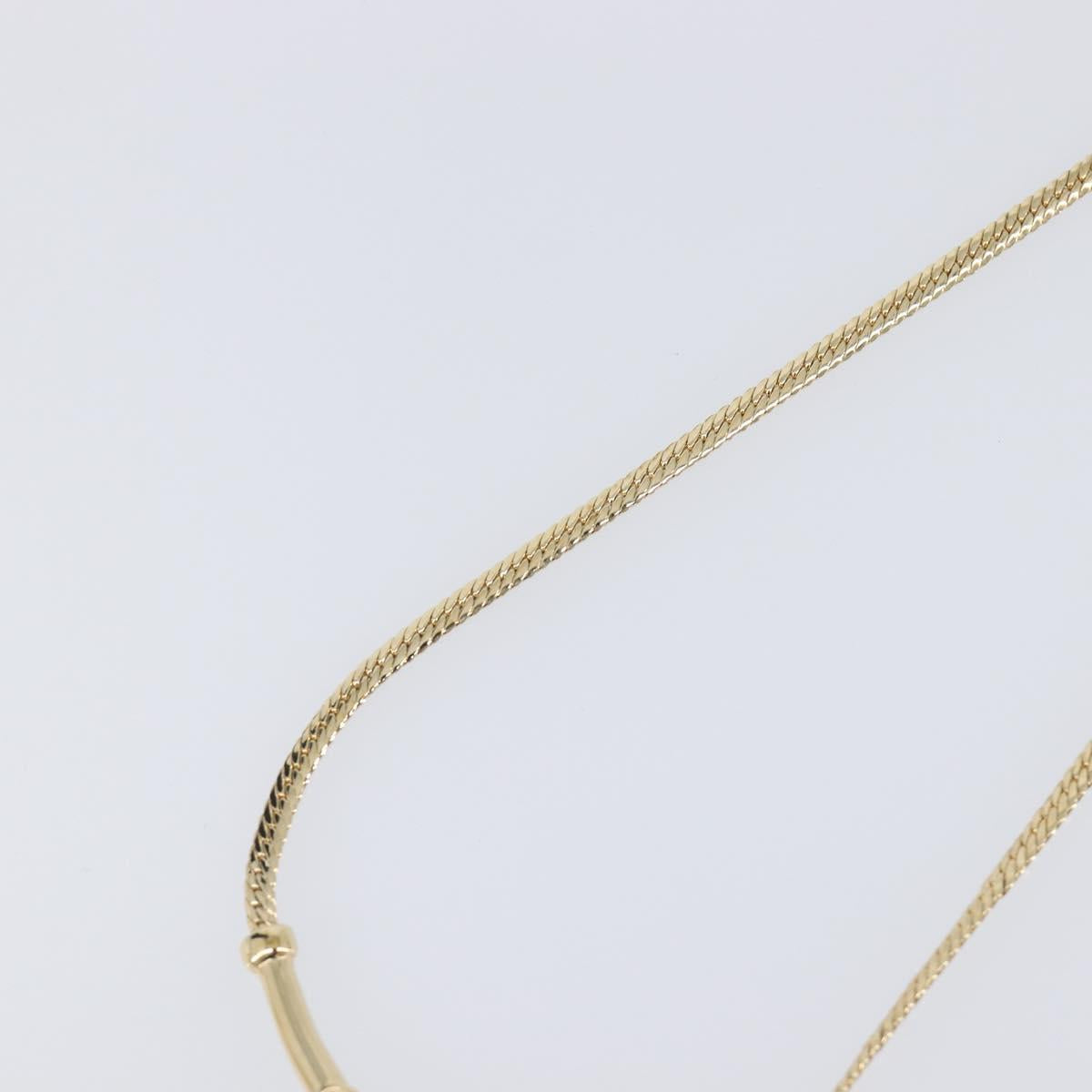 Christian Dior Necklace metal Gold Auth SW2798V