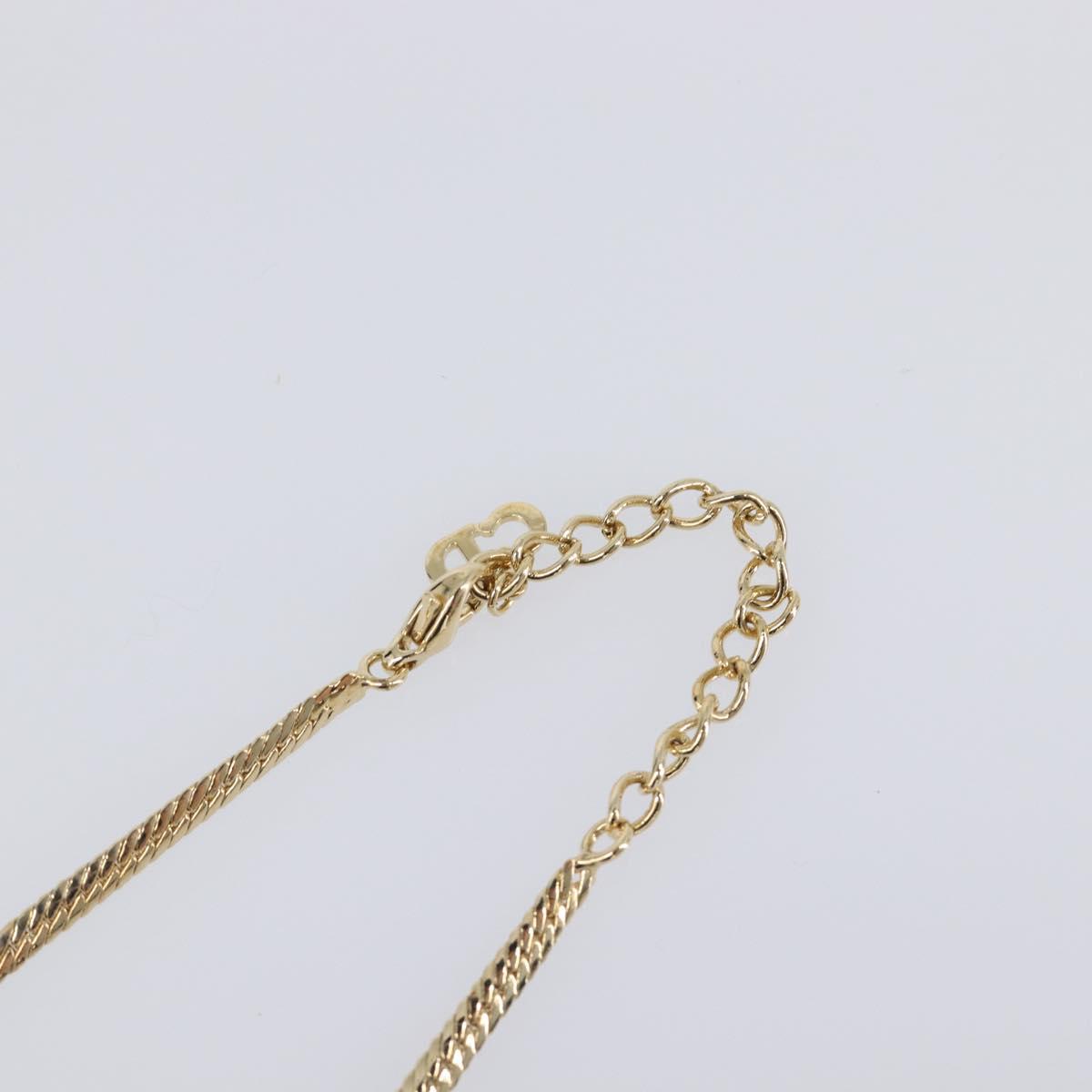 Christian Dior Necklace metal Gold Auth SW2798V