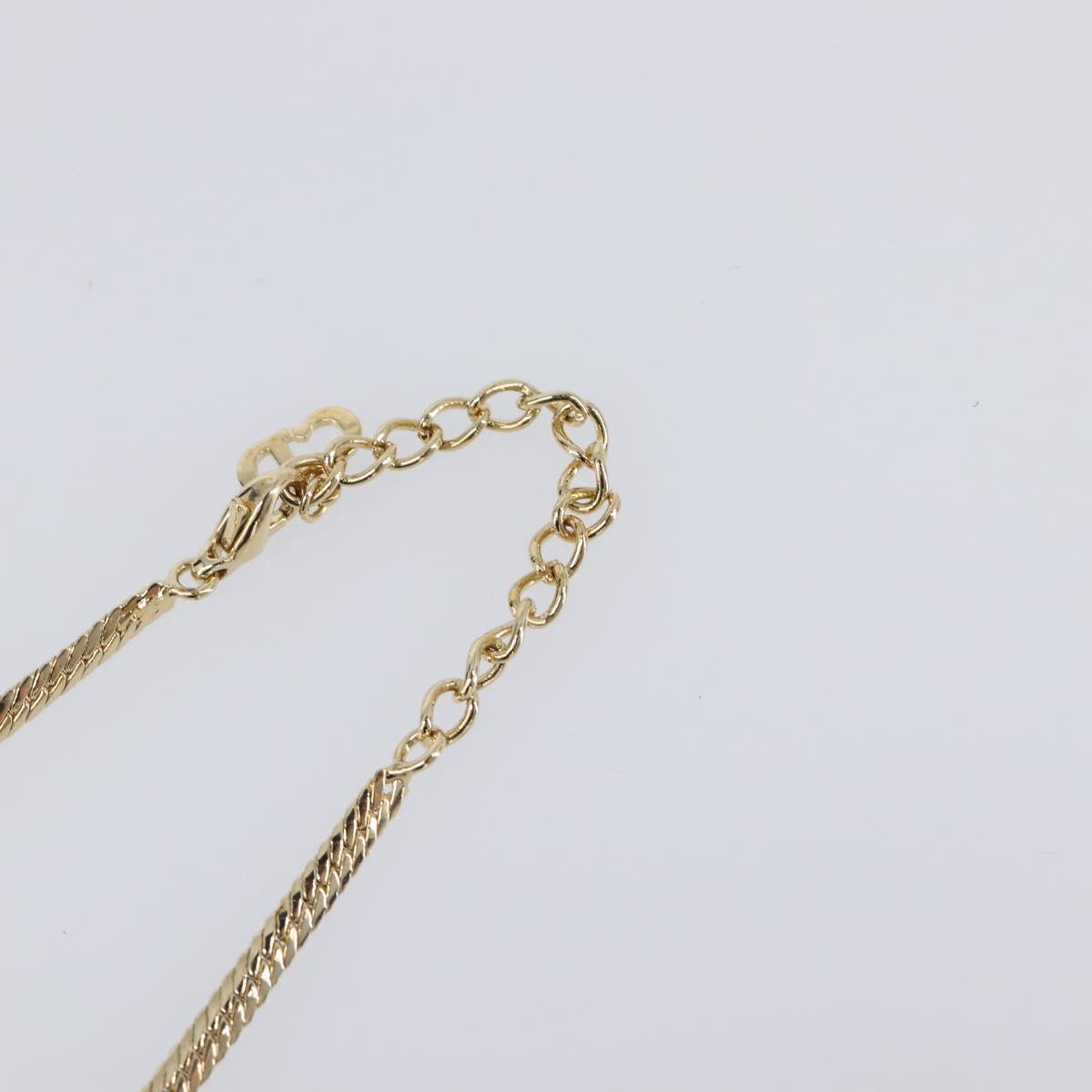 Christian Dior Necklace metal Gold Auth SW2798V