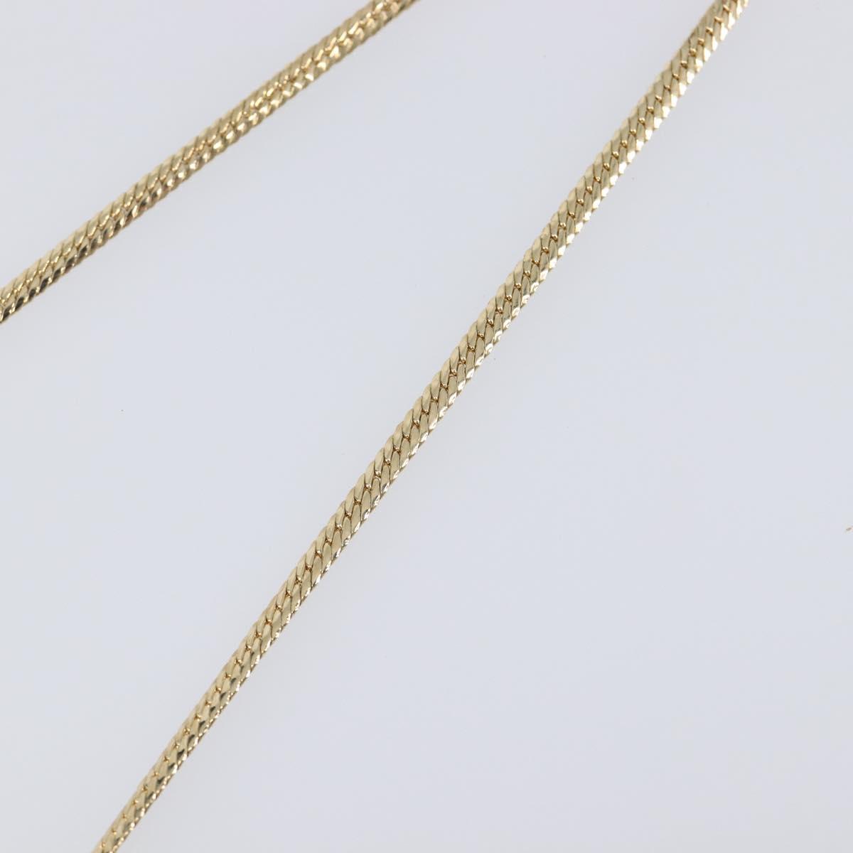 Christian Dior Necklace metal Gold Auth SW2798V