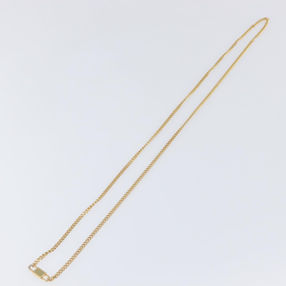 Christian Dior Necklace metal Gold Tone Auth SW2801