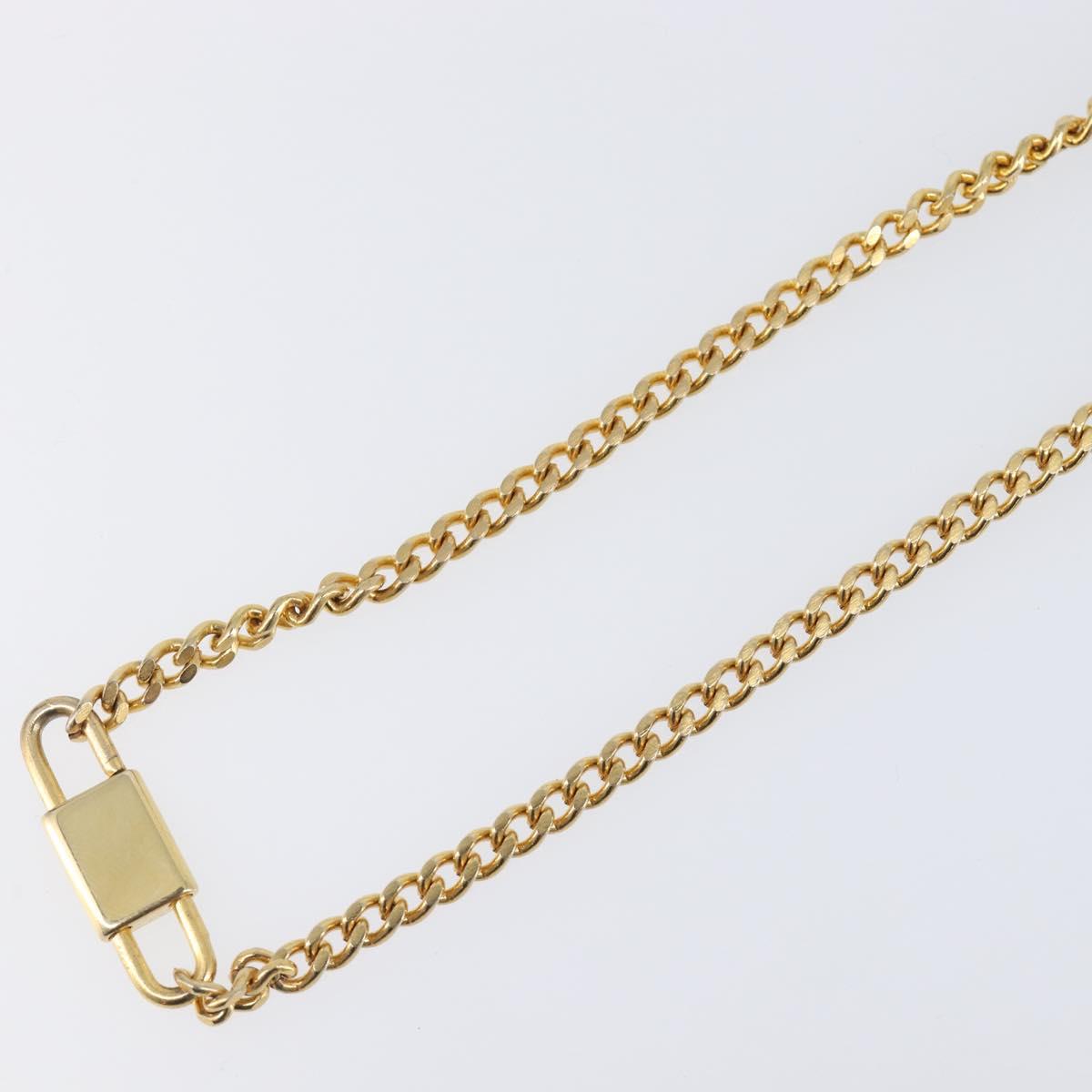 Christian Dior Necklace metal Gold Tone Auth SW2801