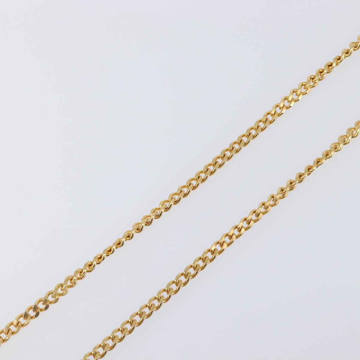 Christian Dior Necklace metal Gold Tone Auth SW2801