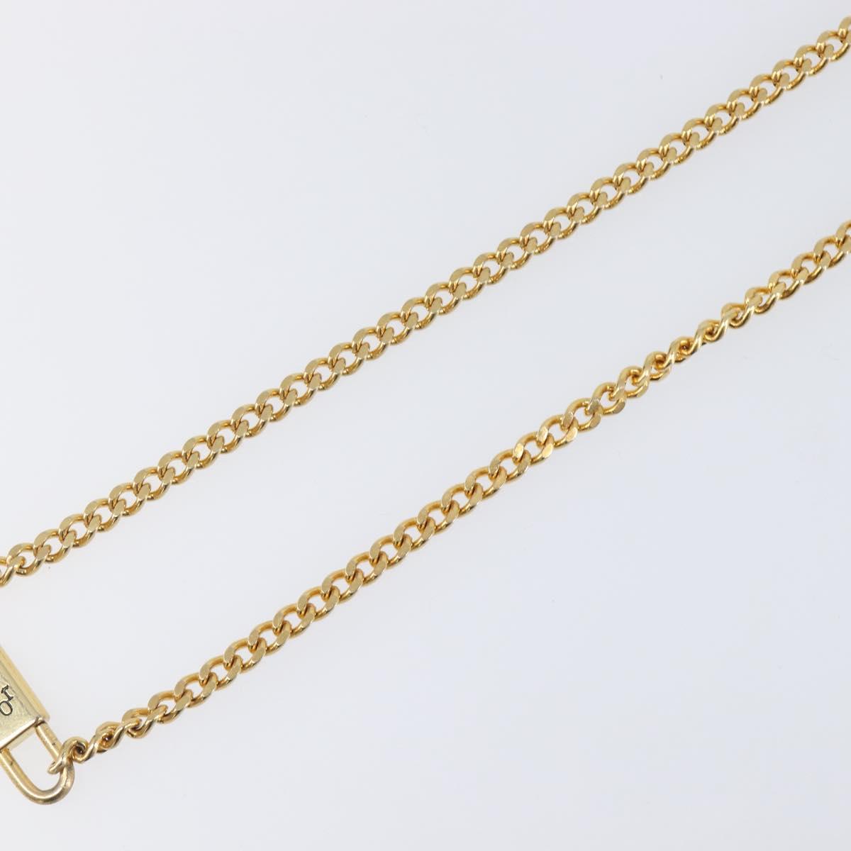 Christian Dior Necklace metal Gold Tone Auth SW2801