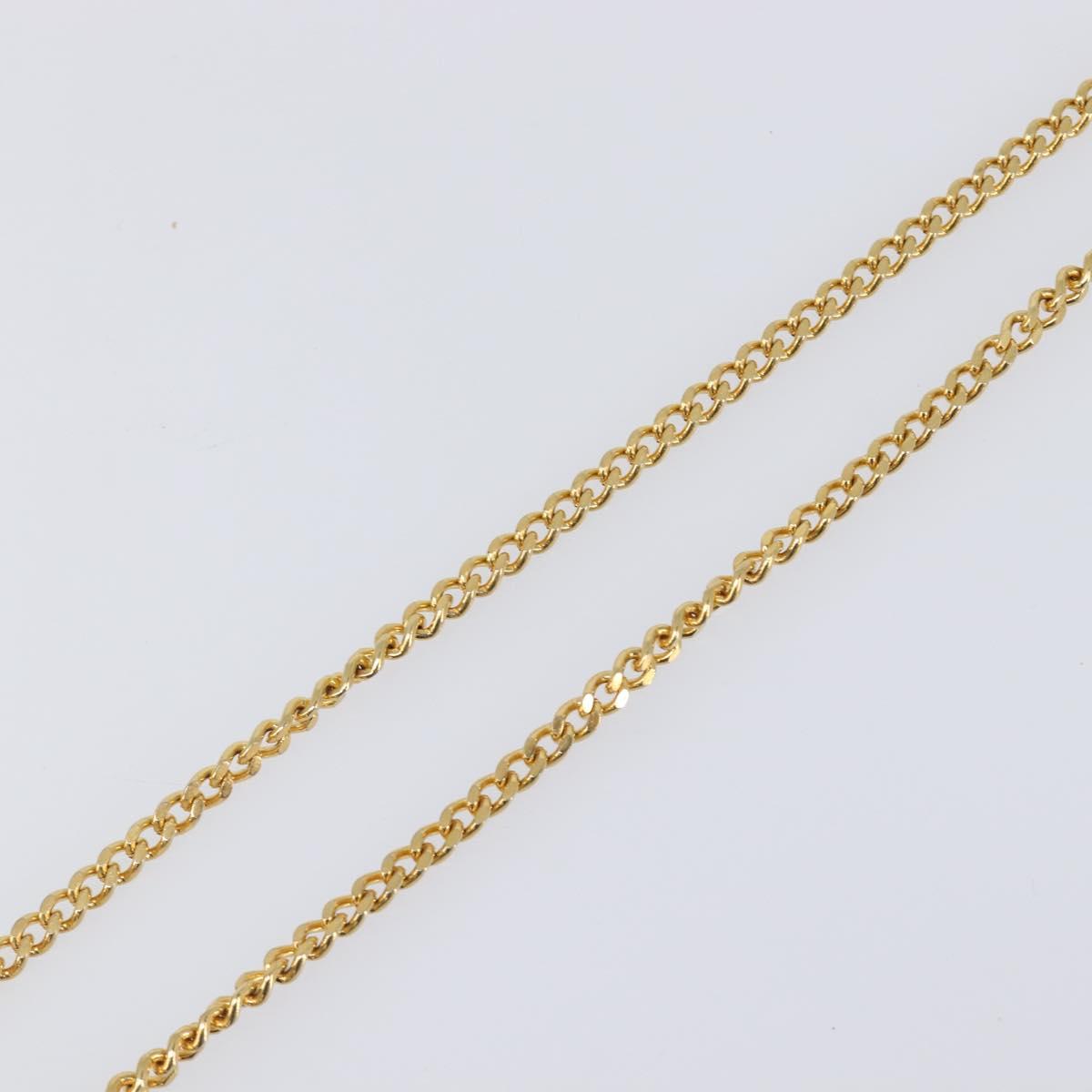 Christian Dior Necklace metal Gold Tone Auth SW2801