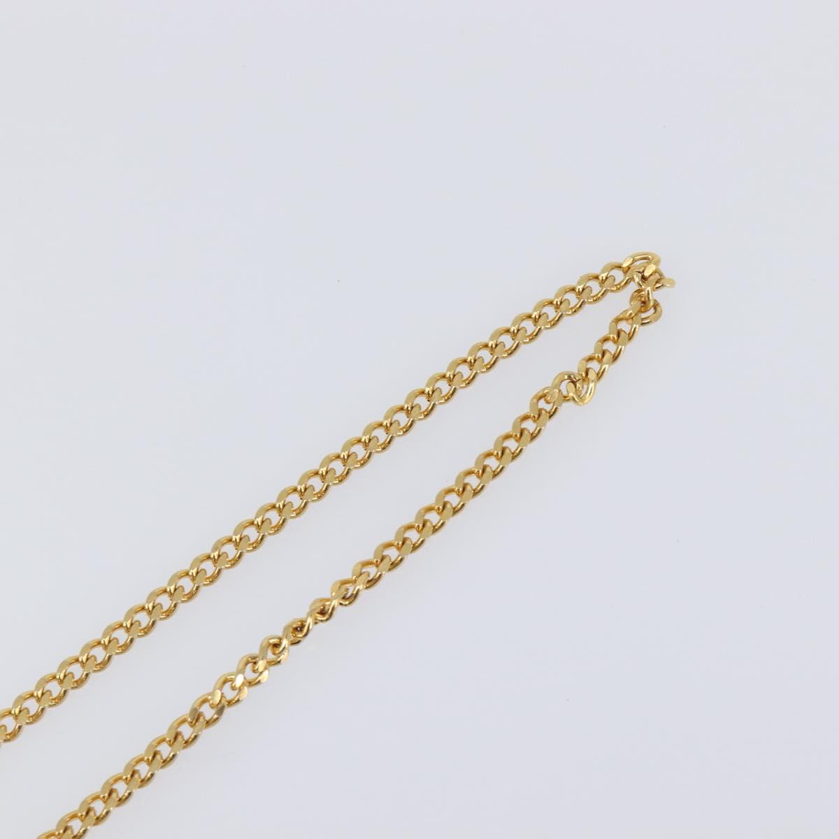 Christian Dior Necklace metal Gold Tone Auth SW2801