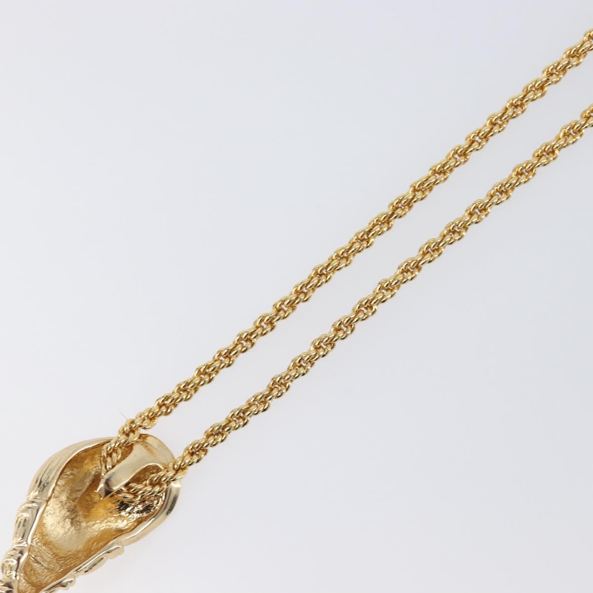 Christian Dior Necklace metal Gold Auth SW2802