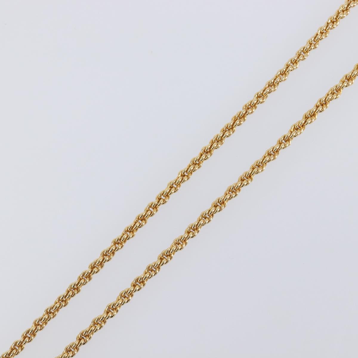 Christian Dior Necklace metal Gold Auth SW2802