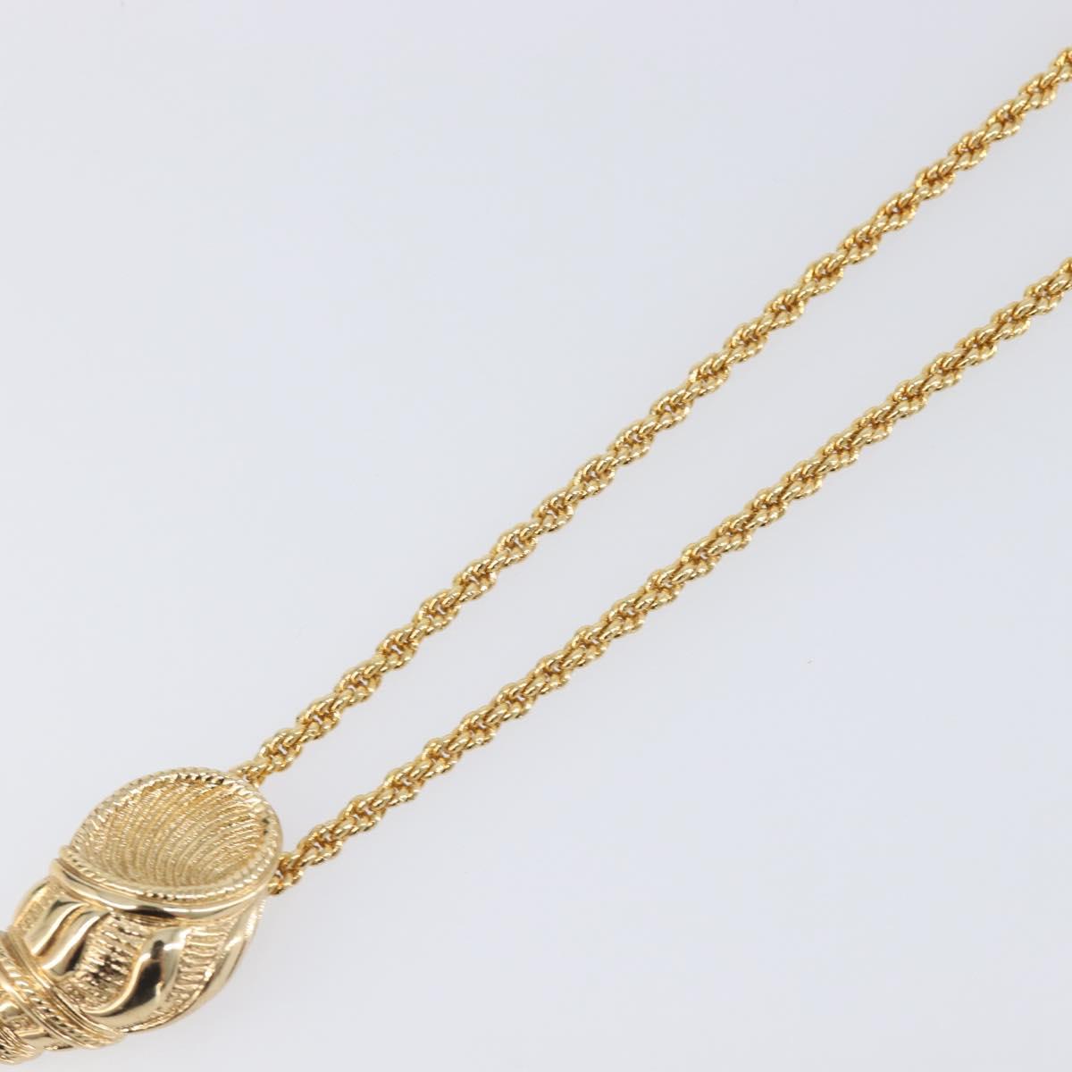 Christian Dior Necklace metal Gold Auth SW2802