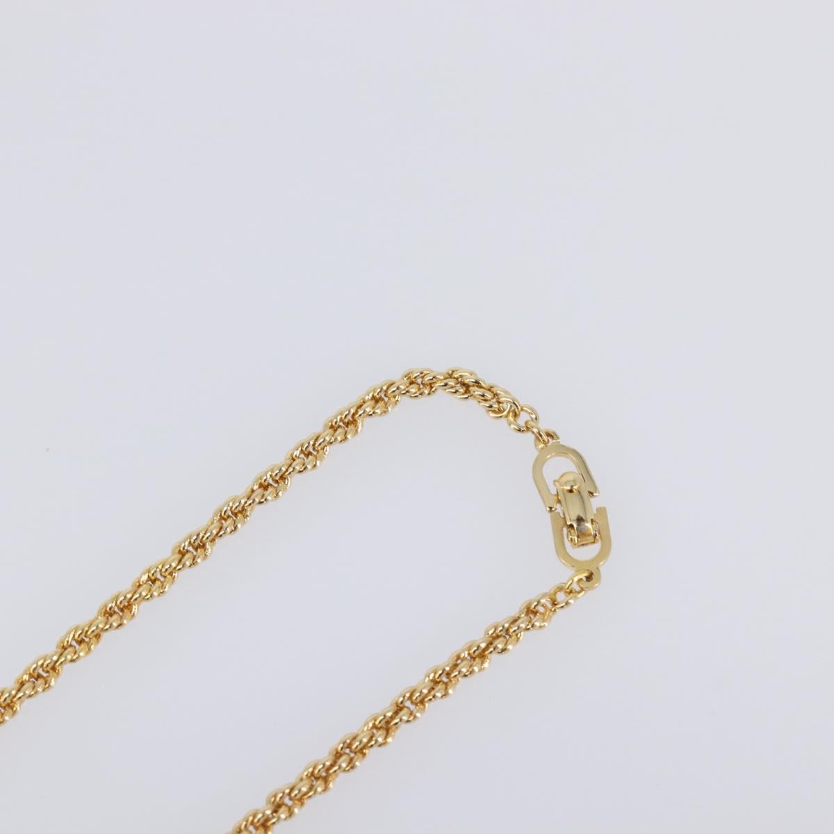 Christian Dior Necklace metal Gold Auth SW2802