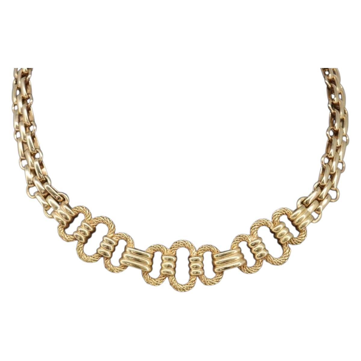 Christian Dior Necklace metal Gold Tone Auth SW2803