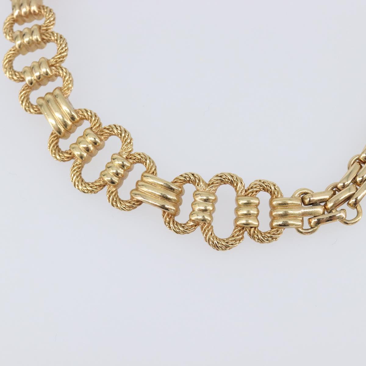 Christian Dior Necklace metal Gold Tone Auth SW2803