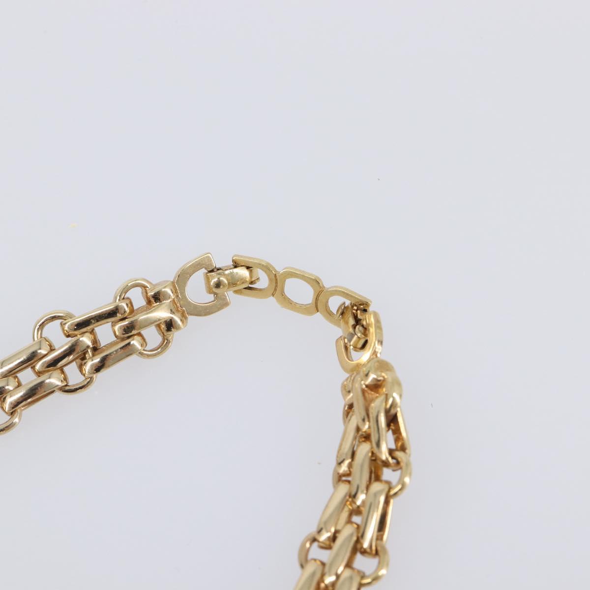 Christian Dior Necklace metal Gold Tone Auth SW2803