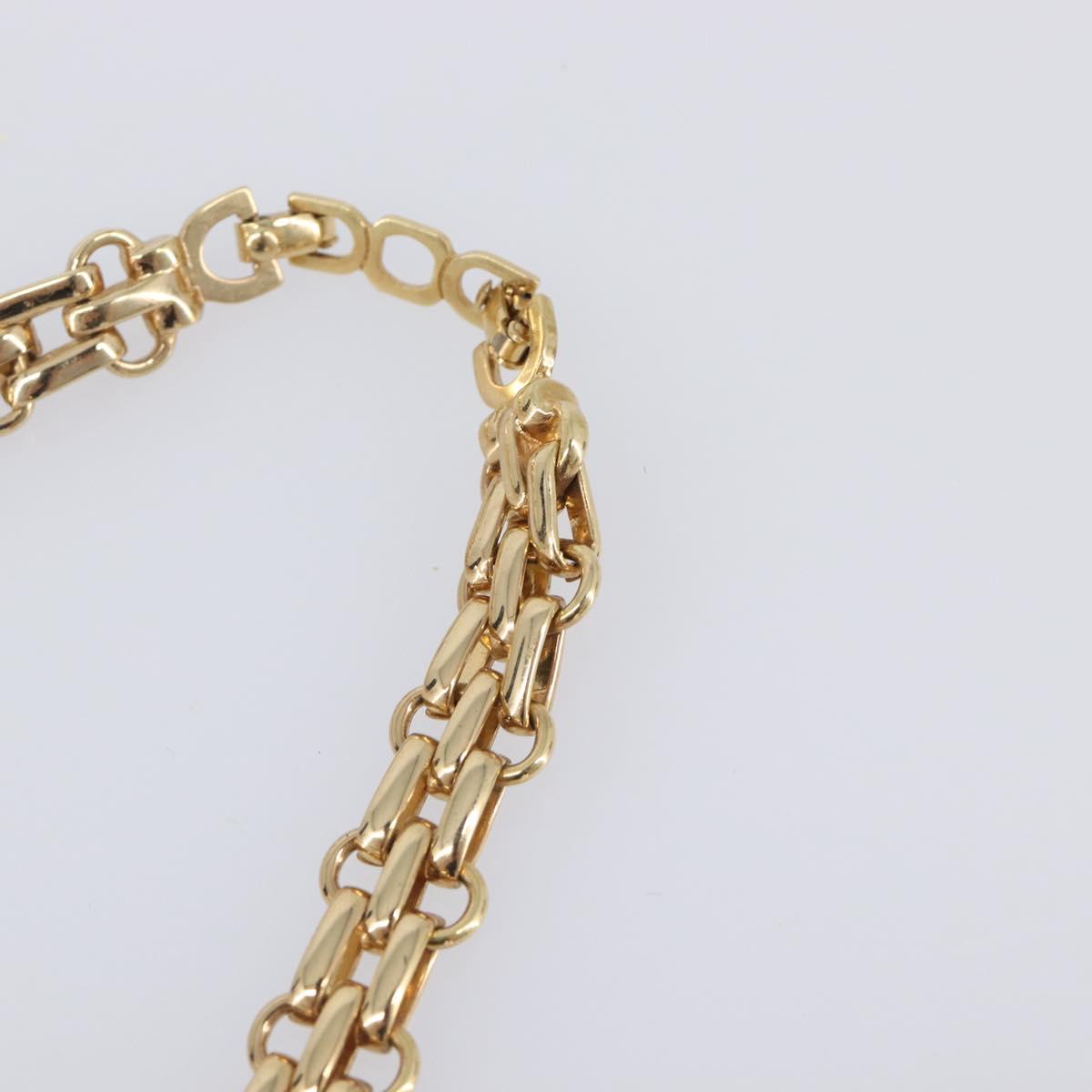Christian Dior Necklace metal Gold Tone Auth SW2803