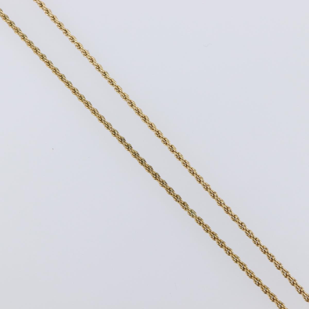 Christian Dior Necklace metal 3 Set Gold Auth SW2804