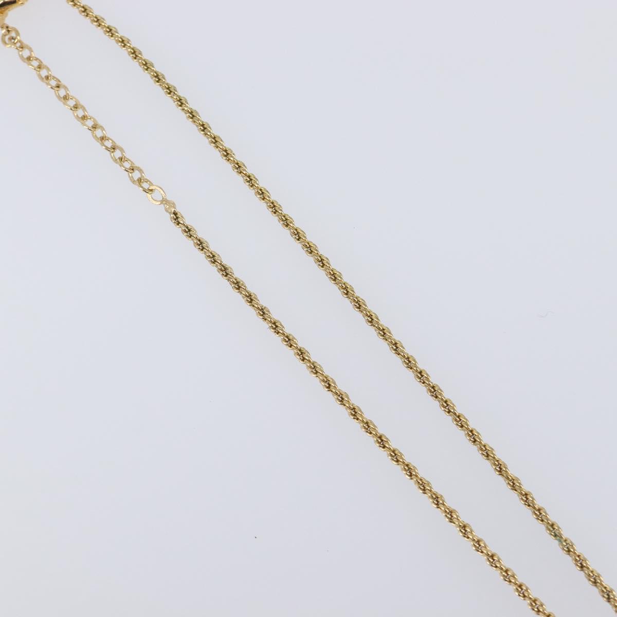 Christian Dior Necklace metal 3 Set Gold Auth SW2804