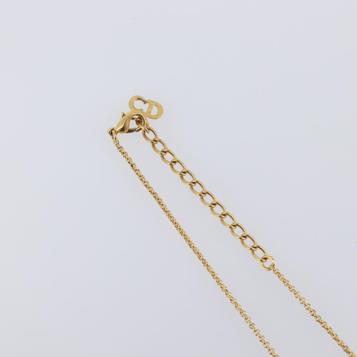 Christian Dior Necklace metal 3 Set Gold Auth SW2804