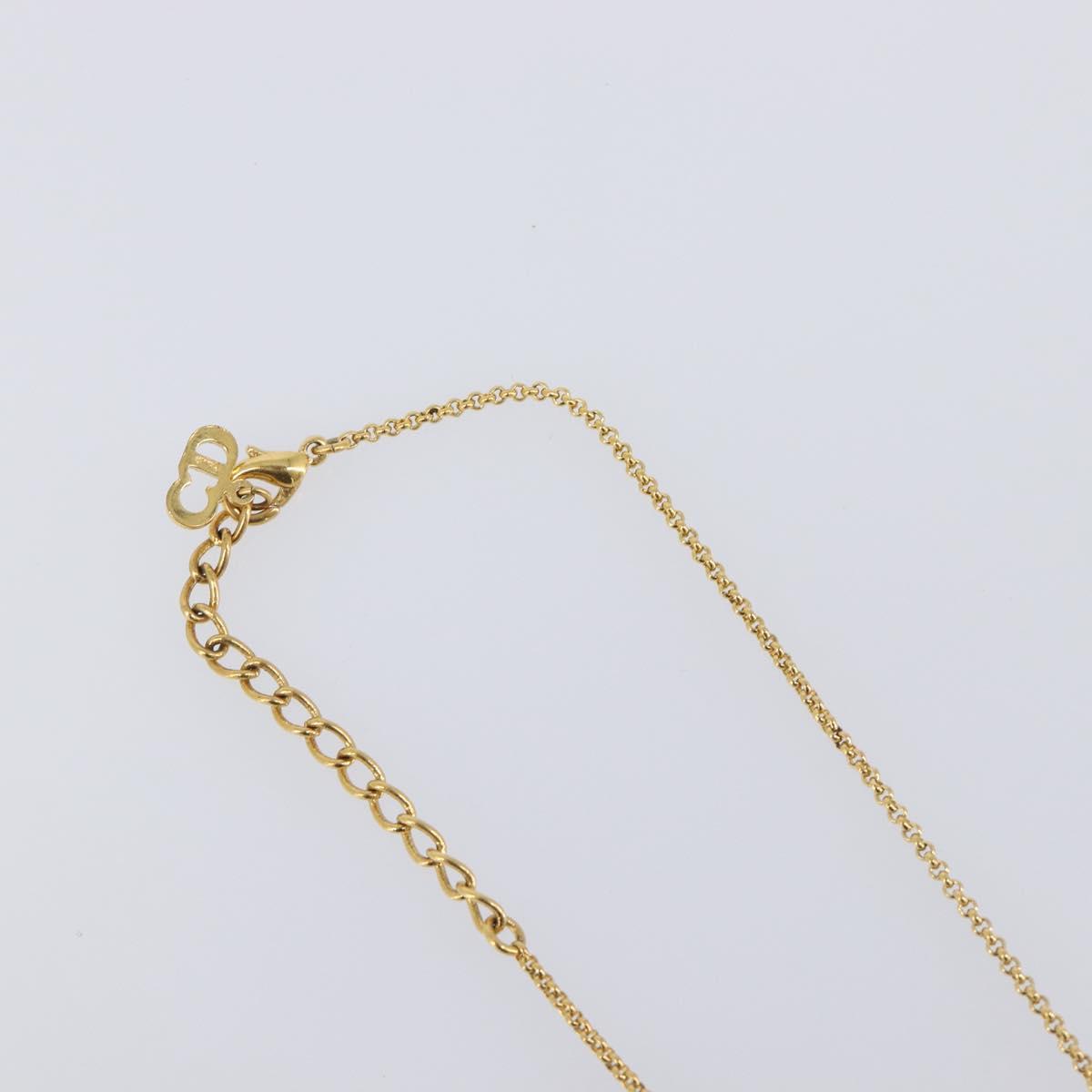 Christian Dior Necklace metal 3 Set Gold Auth SW2804