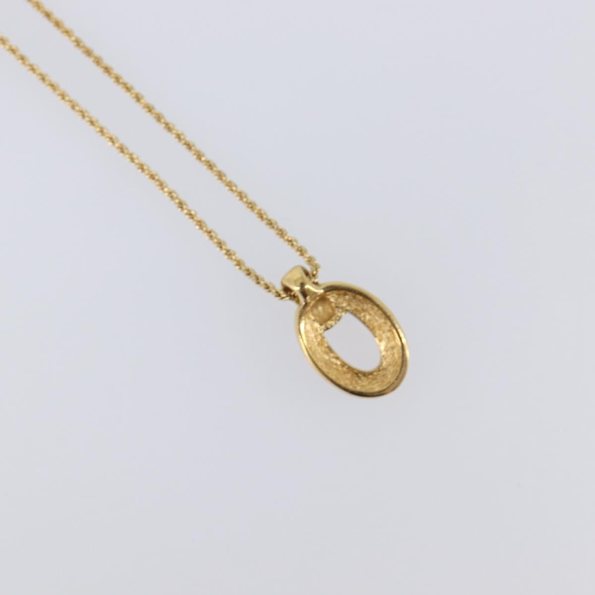 Christian Dior Necklace metal 3 Set Gold Auth SW2804