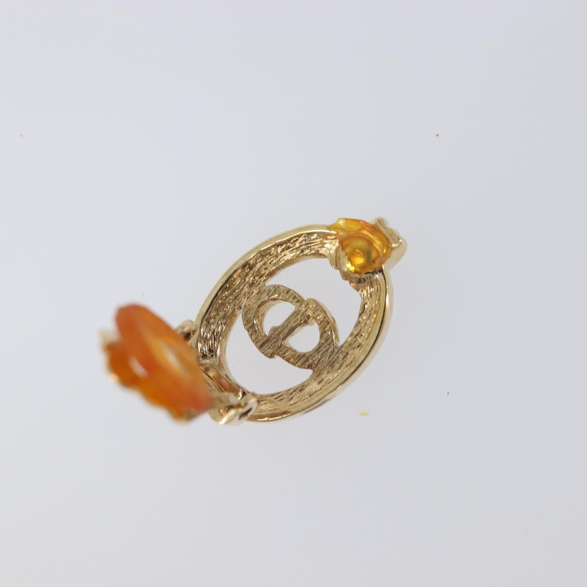 Christian Dior Earring metal Gold Tone Auth SW2805V