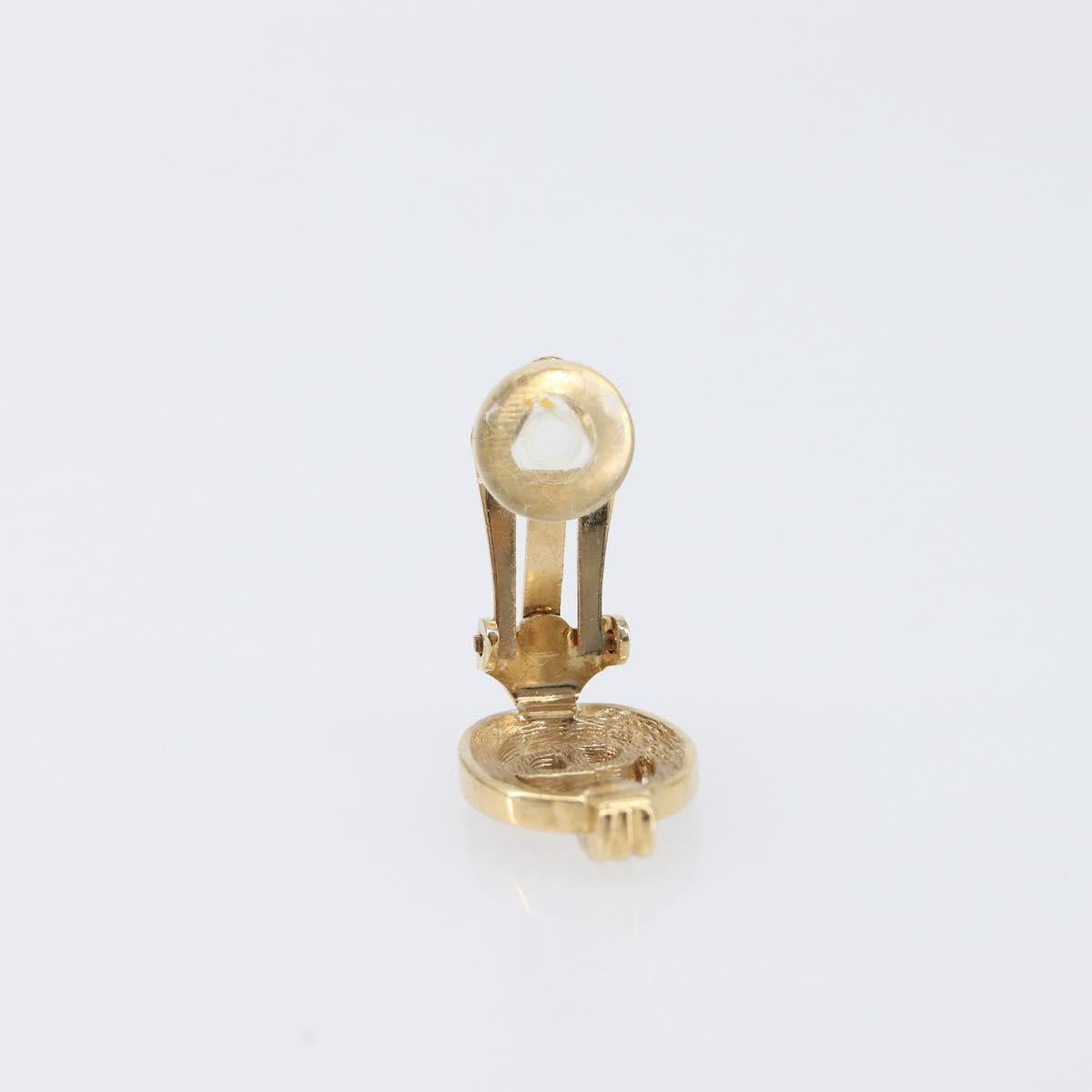 Christian Dior Earring metal Gold Tone Auth SW2805V