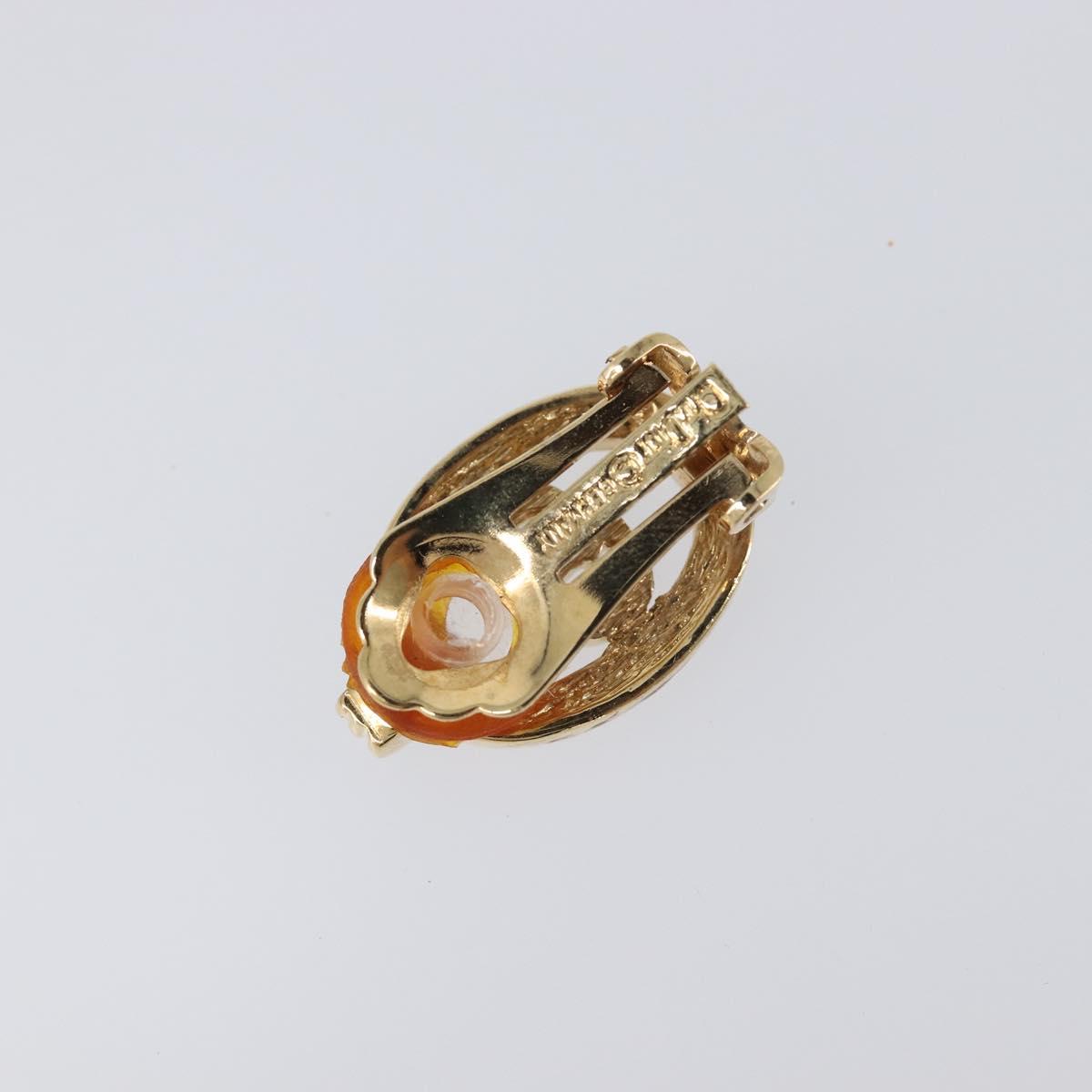 Christian Dior Earring metal Gold Tone Auth SW2805V