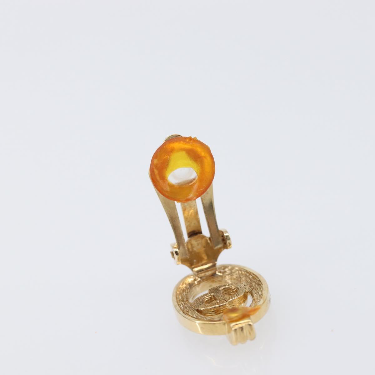 Christian Dior Earring metal Gold Tone Auth SW2805V